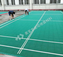 【羽毛球场悬浮式拼装地板羽毛球塑胶快速拼装式运动地板生产工厂价格】-